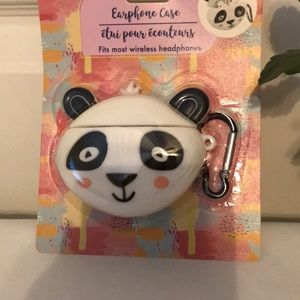 Earbuds Panda case. NWOT